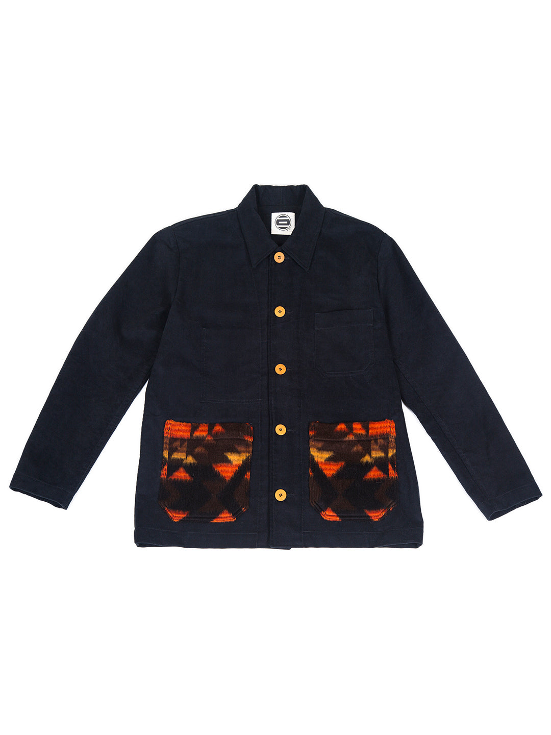 JKT16 – Black Jacket with Tapestry Pockets (medium)