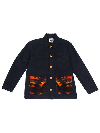 JKT16 – Black Jacket with Tapestry Pockets (medium)