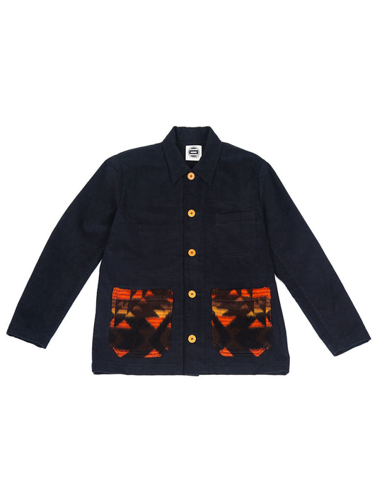 JKT16 – Black Jacket with Tapestry Pockets (medium)