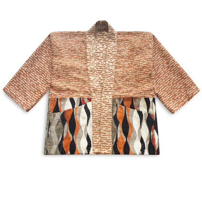 KIM01 – Woven Wave Kimono Jacket (one size)